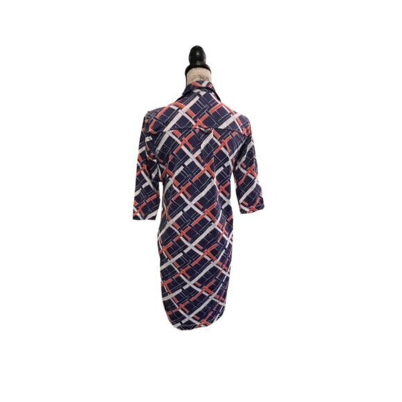 TUCKERNUCK PERSIFOR WINPENNY DRESS Geometric Preppy SIZE‎ SMALL EUC $228 RETAIL - Picture 11 of 12
